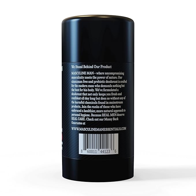 Deodorant for Men - Aluminum Free Mens Deodorant - Travel Size Natural Deodorants - Sweat Protection for Underarm - Stain-Free Stick Deodorants - Made in USA, 3.2oz (Pack of 4, The Box)