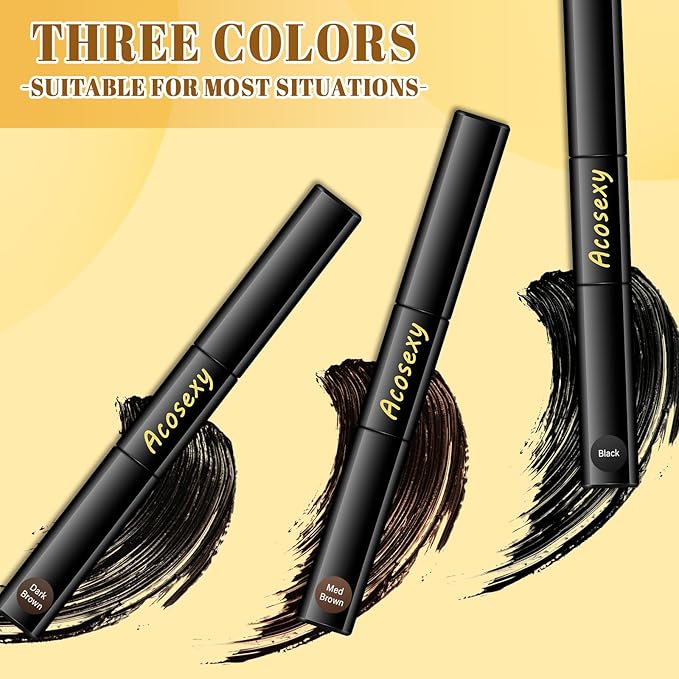 New Cover Touch Up Gray Brush-in Wand,Quick Cover Root Touch Up Rescue, Mascara Natural Water-Resistant Temporary Gray Concealer Cover Up Brush for Hair Mustache & Beard (Dark Brown, 1 Pack)