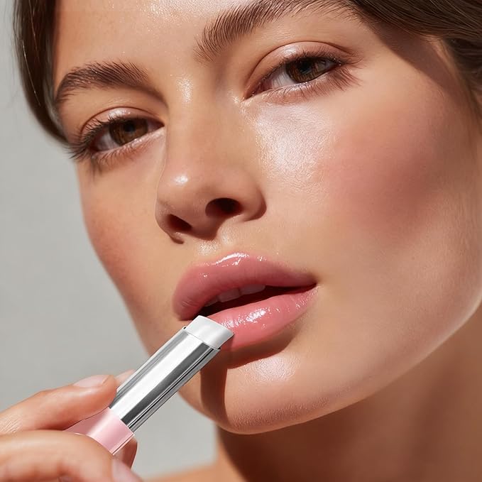 CHIFURE Tinted Lip Balm, Hydrating Lipstick, Moisturizing Lip Color, Anti-Wrinkle Lip Treatment with Deep Hydration, Shine & Glowy Finish Tinted Lip Makeup
