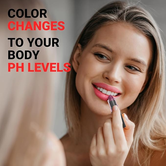 MOODmatcher LIVAURA original Color Changing Lipstick – 12 Hours Long-Lasting, Moisturizing, Smudge-Proof, Easy to Apply Creamy Lipstick, Glamorous Personalized Color, Premium Quality – Made in USA
