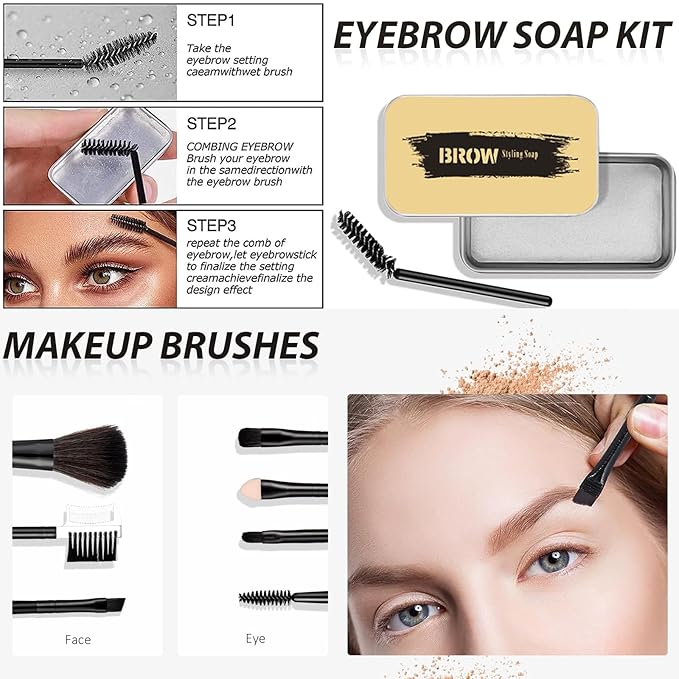 All in One Makeup Kit for Women Full Kit, Basic Cosmetics Kit for Beginner & Professionals, Eye Makeup Set Tween Girl, Make Up Kits for Teenagers, Makeup Gift Set for Girls, Women & Teens(Amber Brown)