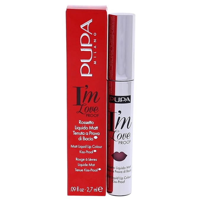 Pupa Milano I Am Love Proof Matt Liquid Lip Color - 004 Intense Rose for Women - 0.09 oz Lipstick