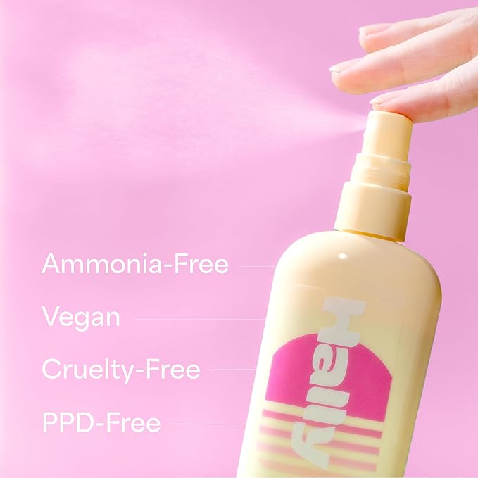 Hally Hair Lightener Spray, Lighten Up for Brunettes - Gentle & Easy to Use Sun Hair Lightening Spray Lightens Hair Up to 2-3 Shades - Hair Brightening Spray for Healthy, Vibrant & Sun-Kissed Look
