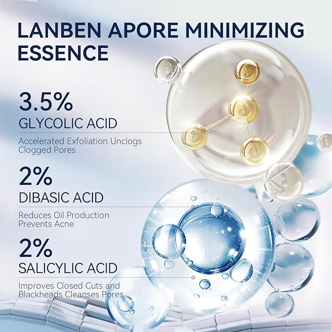 LANBENA 3 in 1 Blackhead Removing Set, Pore Strips 30g+Pore Serum 30ml+Removal Strip Paper, Black Head Remover Mask for Face, Pore Minimizer & Reducer for Face, Leaving Your Skin Fresh and Clean
