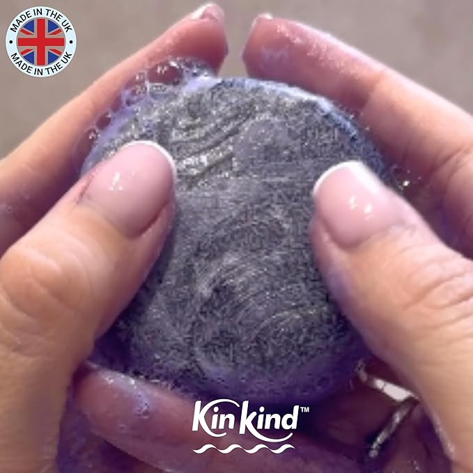 KinKind Toning Purple Shampoo Bar - My PLATINUM Touch! Solid Bar for Blonde, Silver & White Hair | Travel Shampoo Bars for Hair | Up to 50 Washes - Vegan