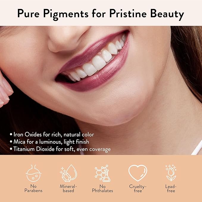 Juwel Cosmetics Frosted Finish Lipstick, Long Wear Moisture-Rich Shades with Natural Minerals, Matte Lipstick Contains Shea Butter, Grapeseed & Avocado Oils, Lead-Free, Bubbly