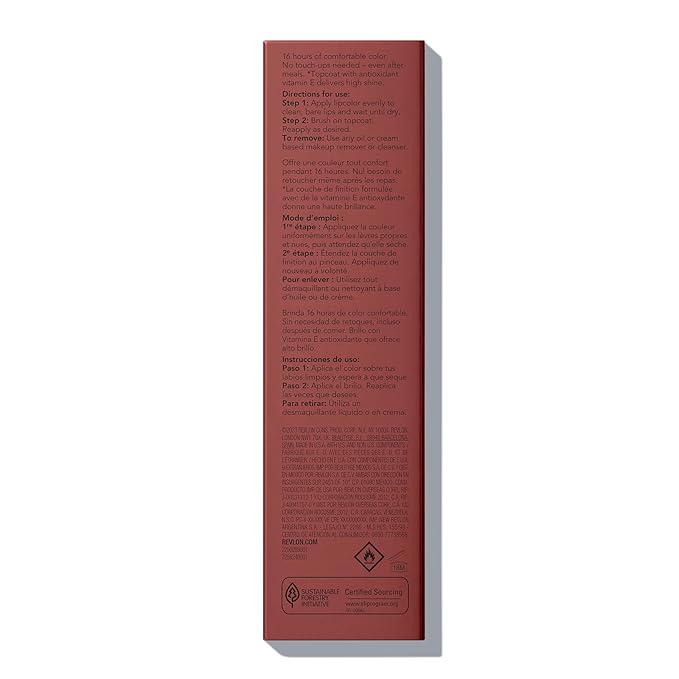 Revlon Liquid Lipstick with Clear Lip Gloss, ColorStay Overtime Lipcolor, Dual Ended with Vitamin E, 340 Eternally Tan, 0.07 Fl Oz