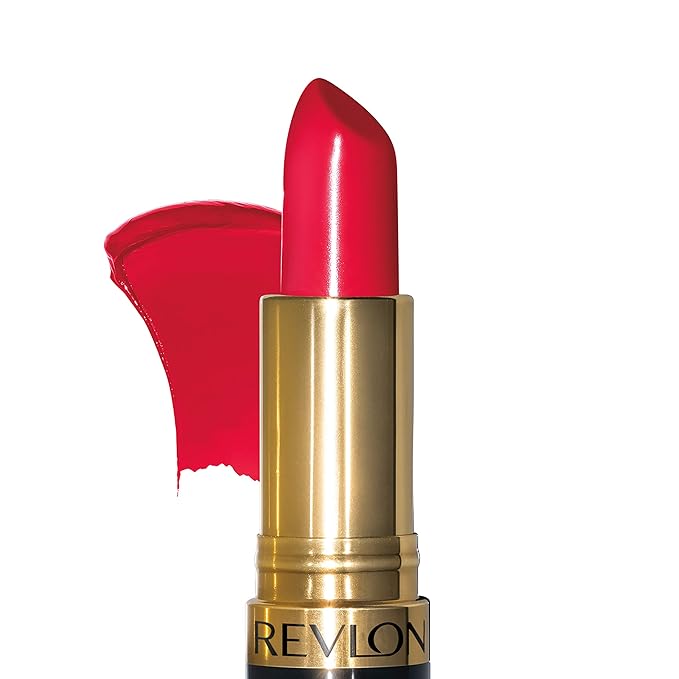 Revlon Super Lustrous Lipstick, Creamy Formula For Soft, Fuller-Looking Lips, Moisturized Feel, 730 Revlon Red, 0.15 oz