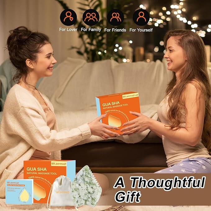 Gua Sha Facial Tools Body Massager,Lymphatic Drainage,Sculpting,Lifting,de-Puff Tool,Full Body Massage Tool for Face/Neck/Shoulder/Back/Leg,Beauty Tools Accessories