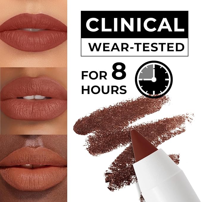 Lamel Matte Gel Lip Liner Pencil | Weightless & CreamyTexture - Sharpenable - Longwear & Waterproof - High Pigmented & Flawless Finish - Cruelty-free & Paraben-Free - 413, 1,7g/0.05oz. (Chilli)