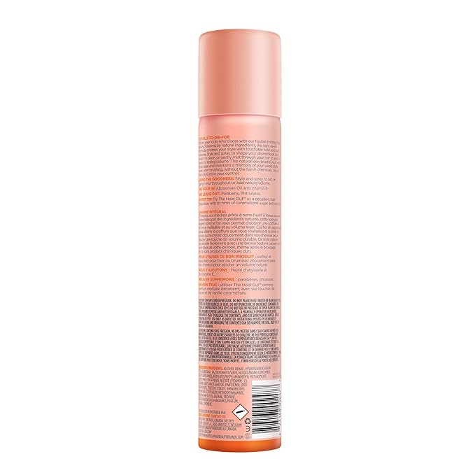 Cake Beauty Hairspray, The Hold Out – For Brushable, Touchable, Flexible Hold– Multi Tasking Styler- Vitamin E & Abyssinian Oil – For All Hair Types- 5.6 Oz. / 160 g