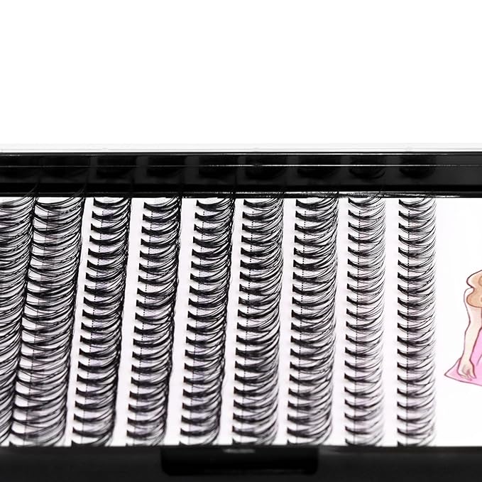 8-22mm to Choose 20D/40D/60D/80D/100D Individual False Eyelashes Makeup Cluster Eyelashes Thickness 0.07mm D Curl Natural long Black Soft 3D Eye Lashes Extensions (20D-10-12-14-16MM Kit)
