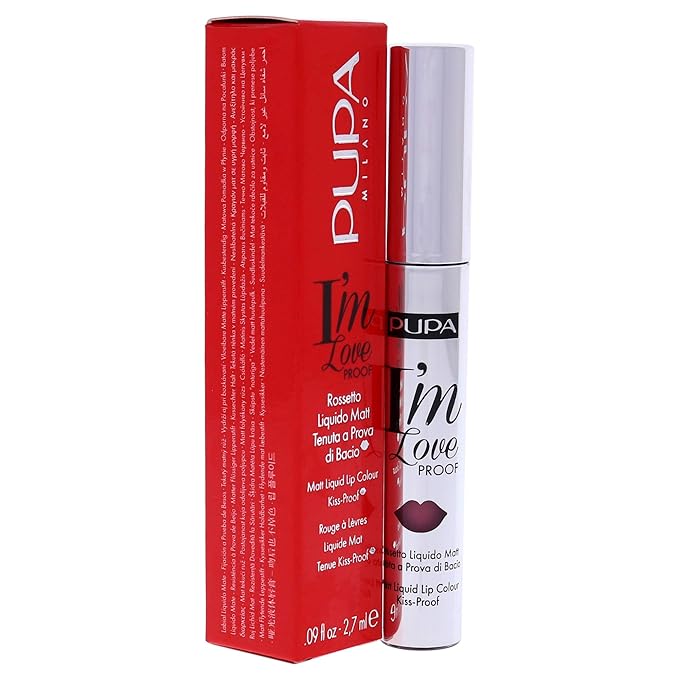 Pupa Milano I Am Love Proof Matt Liquid Lip Color - 004 Intense Rose for Women - 0.09 oz Lipstick