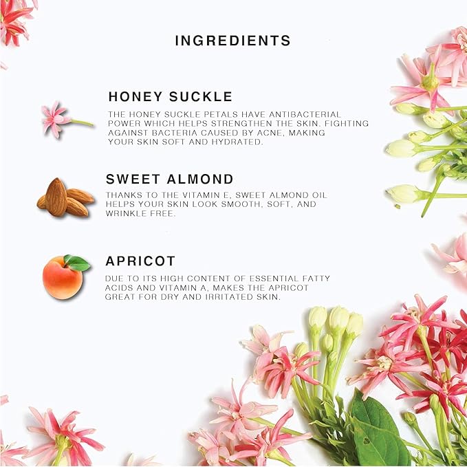 Provence Beauty Rose Multi-Use Oil – Face, Body, and Hair Moisturizer with Apricot and Vitamin E – Honeysuckle Jasmine Scent, 4 fl oz