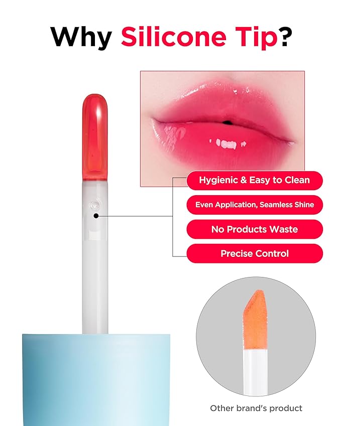 TOCOBO Juicy Berry Plumping Lip Oil 02 Berry Brandy – Korean Vegan Hydrating Lip Oil with Plant Oils for High Shine Gloss - Non Sticky Formula for All Skin Tones, 0.12 fl.oz.