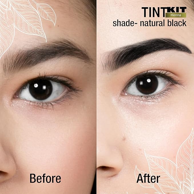 Godefroy Powered by Henna - Tint Kit 4 Applications | Natural Black | Spot Hair Color Powered by Natural Henna