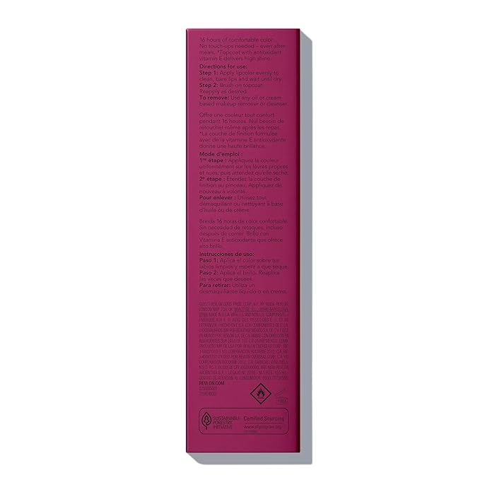 Revlon Liquid Lipstick with Clear Lip Gloss, ColorStay Overtime Lipcolor, Dual Ended with Vitamin E, 260 Perennial Plum, 0.07 Fl Oz