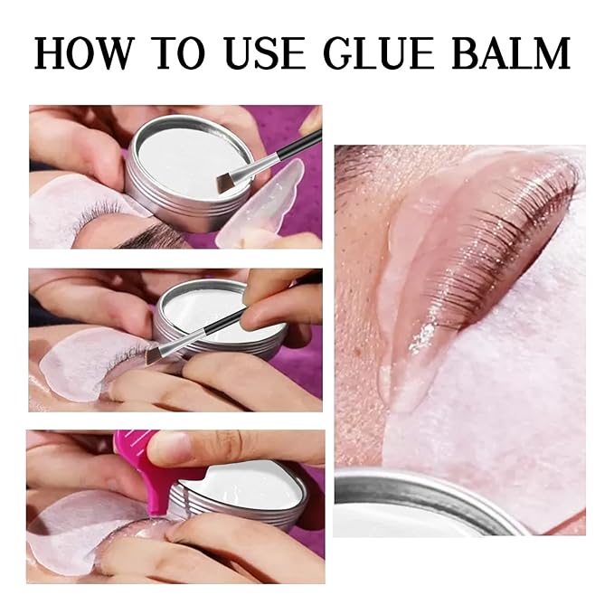 Libeauty Lash Lift Glue Balm Lash Lift Adhesive Strong Sticky Fruit Flavor Eyelash & Eyebrow Perm Glue Balm Brow Lamination Gel