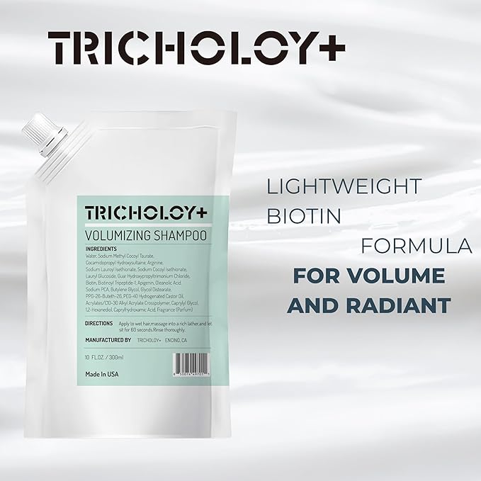 Volumizing & Thickening Shampoo for Fine & Thin Hair – Biotin Root Lift Formula for Fuller Hair, Oil Control & Scalp Care – 10 fl oz (2)