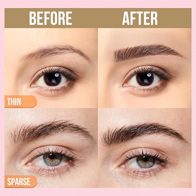 iMethod Curved Eyebrow Pen and Brow Gel Clear - Eyebrow Pencils for Women with Natural Hair Like Strokes, Eyebrow Makeup for All-Day Defined, Waterproof, Smudge-proof, Light Brown