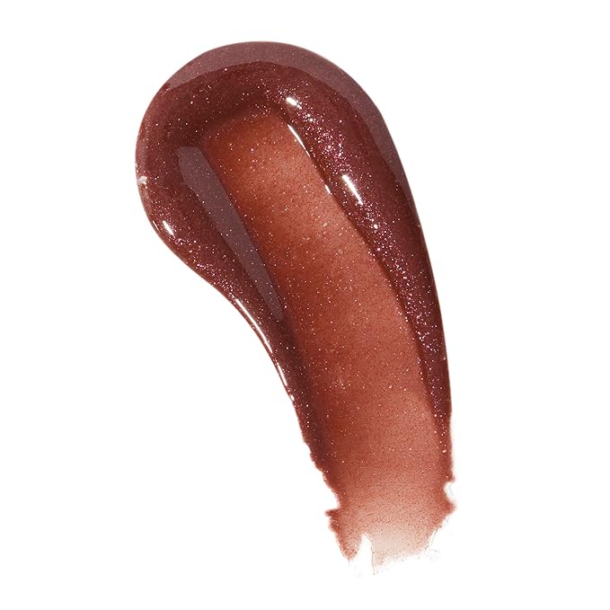 Revolution Beauty London, Pout Bomb Shimmer Gloss, High-Shine Lip Gloss & Shimmer for Glossy Lips with Hyaluronic Acid & Sweet Vanilla Scent, Chocolate Sparkle, 0.15 oz