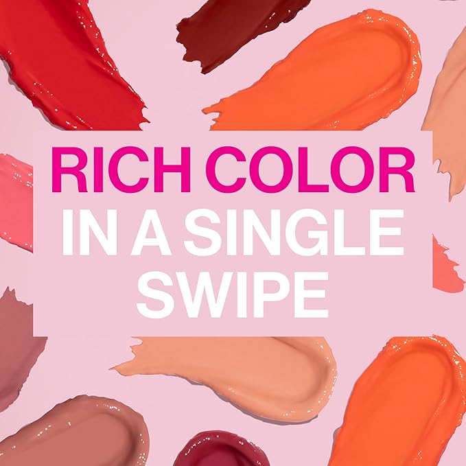 wet n wild Lipstick Mega Last High-Shine Lipstick Lip Color Makeup, Bright Pink Pinky Ring (Pack of 2)