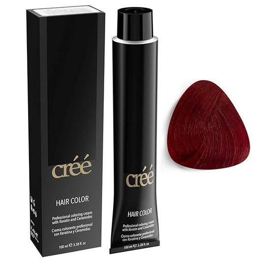 Cree Professional 7.64 - Copper Red Blond Permanent Hair Color - Long Lasting, Rich Vibrant - Gray Coverage 100ml - 3.4 fl.oz.