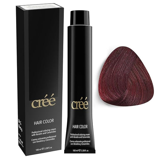 Cree Professional 5.62 - Irisee Light Red Brown Permanent Hair Color - Long Lasting, Rich Vibrant - Gray Coverage 100ml - 3.4 fl.oz.