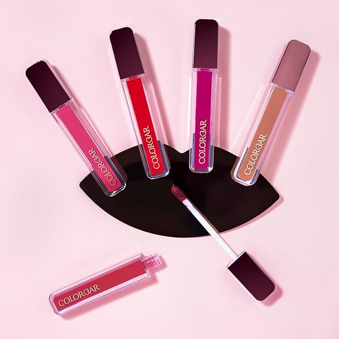 Colorbar Powerkiss Vegan Matte Lipcolor - Hydrating Matte Lipstick - Talc-Free and Highly Pigmented Liquid Lipstick - 003 Hot Fire - 0.16 oz