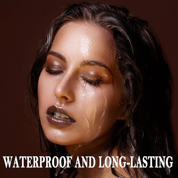 Boobeen Waterproof Eyeshadow Stick Crayon - Shimmer Cream Eyeshadow Pen for Easy Glitter Eye Makeup (15#)