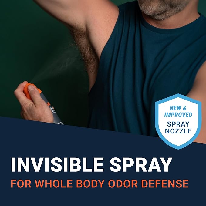 Mando Whole Body Deodorant For Men - Invisible Spray Deodorant - 72 Hour Odor Control - Low Irritation Formula - Aluminum Free, Benzene Free - 3.6 ounce Cans (Pack of 2) - Mt Fuji