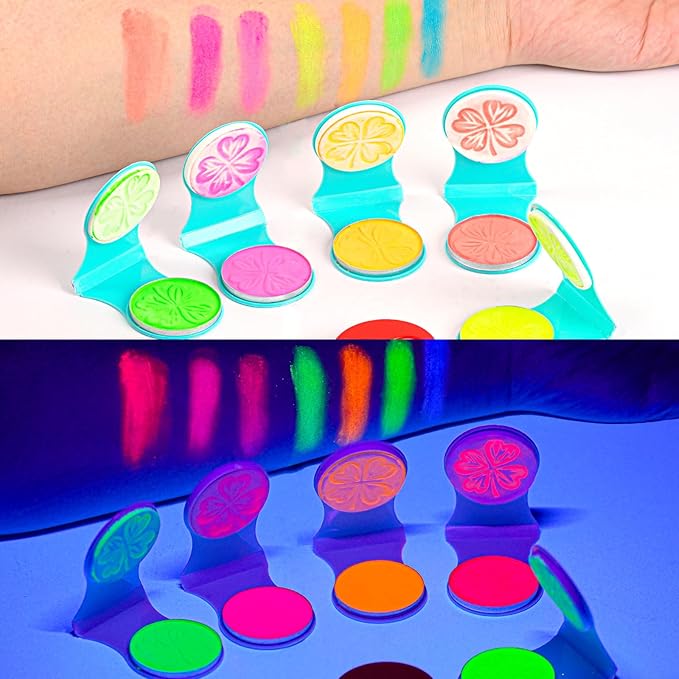 Temporary Hair Chalk for Girls 6 Color,Washable Hair Dye For Girl Kids Adults Glow in UV Light Neon Hair Color Makeup for Halloween Cosplay,Birthday Christmas Gift for Girls Age 5-12 Years Old