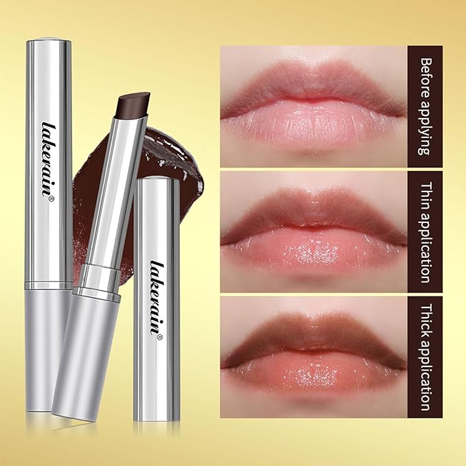 Honey Lipstick Sheer Tinted Lip Balm, Hydrating & Nourishing, Natural Glossy Finish, Moisturizing Lip Color for All Skin Tones Women, Black