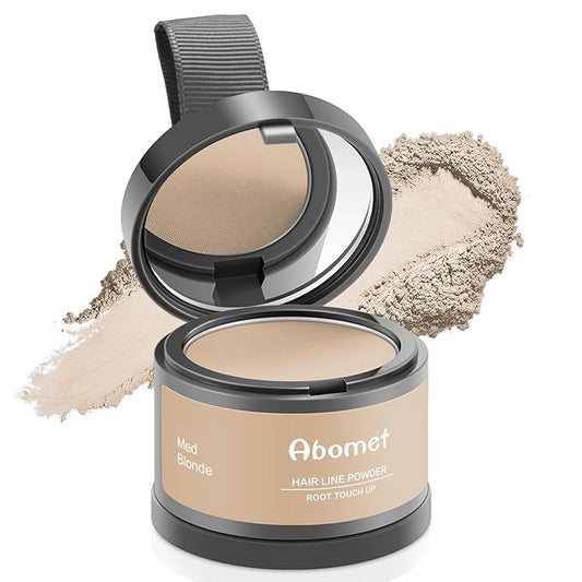 Root Touch Up Hair Fibers Touch Up Instantly Gray Coverage Hairline Powder, Conceal Hair Loss and Thinning For Women and Men (Medium Blonde)