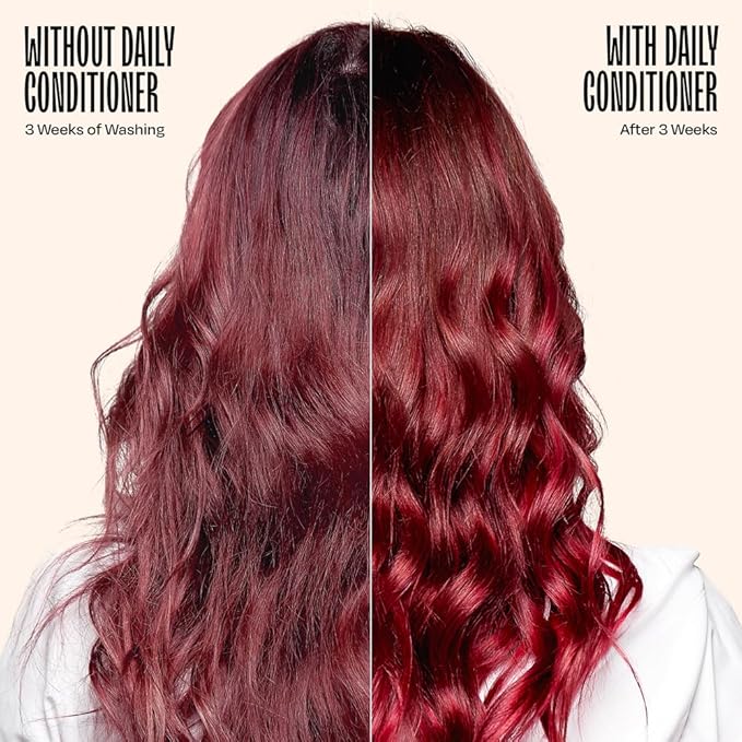 Overtone Daily Color Depositing Conditioner - 4.5oz Temporary Coloring Conditioner w/Shea Butter & Coconut Oil - Refresh Color & Prevent Fading - Vegan & Cruelty-Free, Pink for Brown is Rapsberry Pink