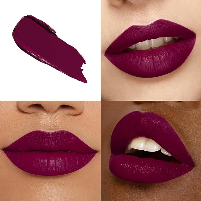 Mulberry Lipstick Long Lasting, Matte Liquid Lipsticks for Women Non Transfer Smudgeproof Smooth and Easy to Appy Cruelty Free Lip Color, M66 Cranberry