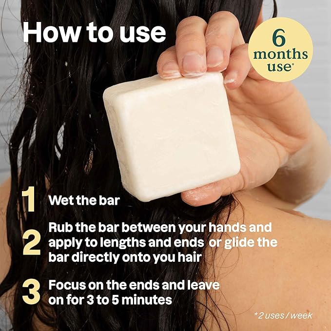 ATTITUDE Clarifying Conditioner Bar, Natural Origin, for Greasy and Oily Hair, Jojoba & Coconut Oil, Clean ingredients, Vegan, Earl Grey & Fresh Cucumber, 3 Oz
