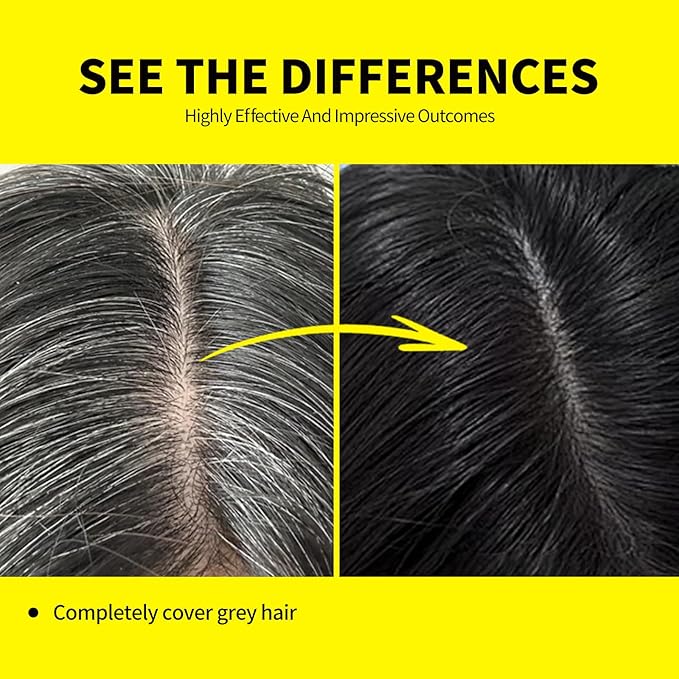 SEVICH Hair Color Stick For Gray Roots - Instantly Cover Grey Hair Dye Comb,Waterproof And Sweatproof, Four Toothed Comb Design, For Carrying Around,8ml(Black)