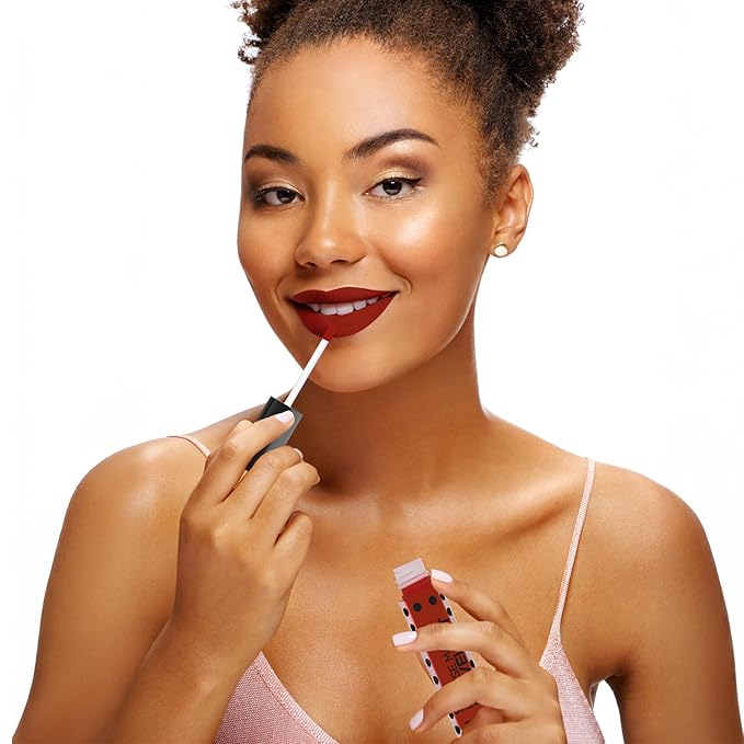 Sacha Cosmetics Intense Matte Lip Velvet Liquid Lipstick, Long-Lasting Velvet Matte Finish, 0.2 fl oz, Life Of D Party
