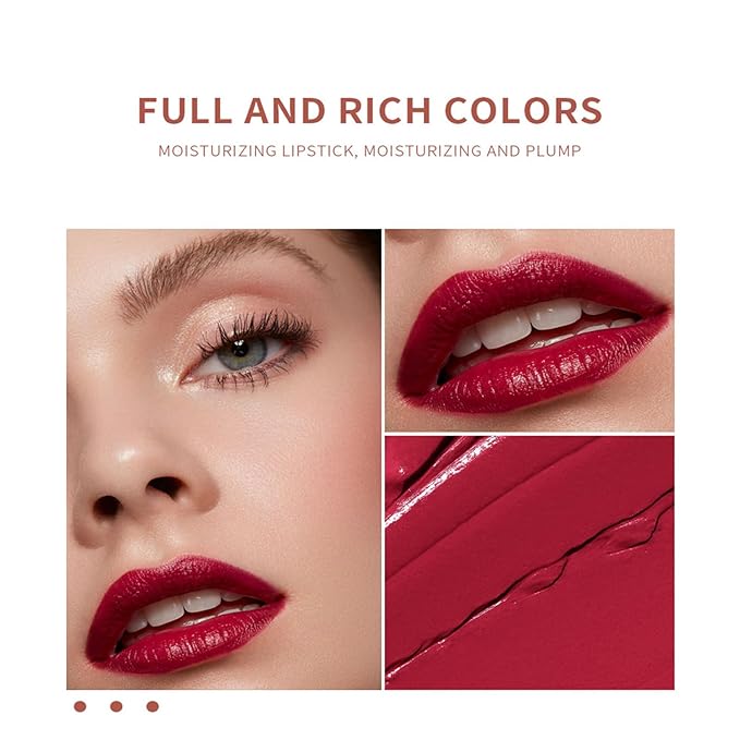 BONNIE CHOICE 6Pcs Moisturizing Gloosy Nude Lipstick Set, Waterproof Long Lasting Non-Stick Cup 24 Hour Nude Lip Crayon Pencil Makeup Cosmetic Lip Liner Pen Set for Women Gifts (Lip Crayon A)