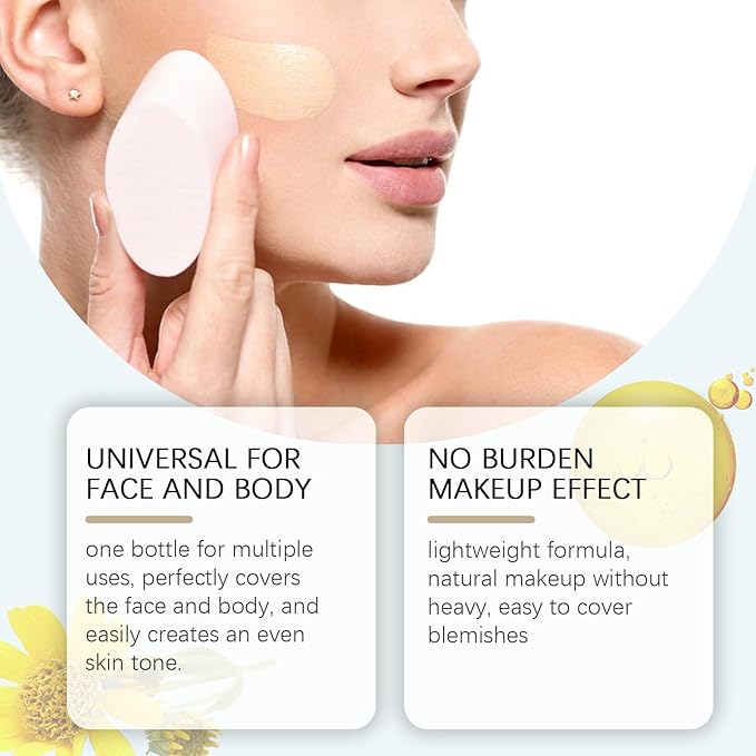 CC Cream All-Over Complexion Perfector, Long-Lasting Foundation, Face & Body Coverage Perfector, Full Coverage Concealer Cream, 2.82 Oz (Natural Color)