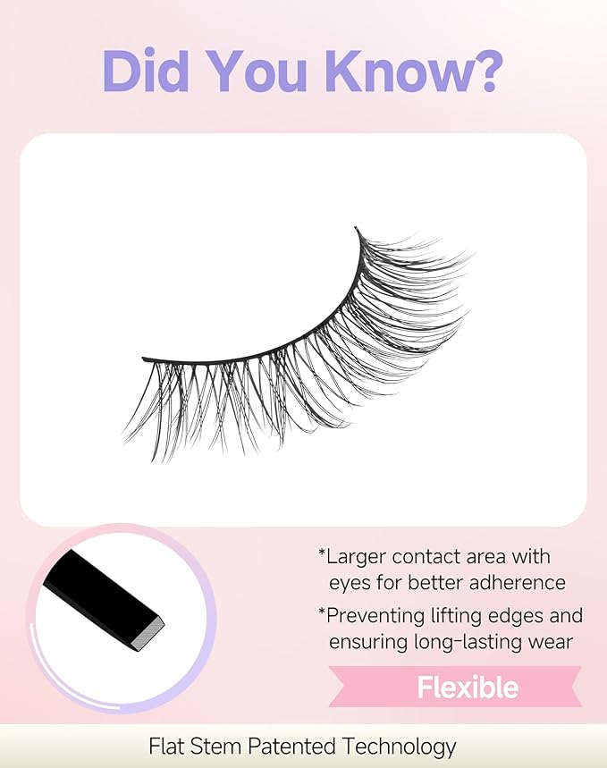Natural Wispy Lashes Natural False Lashes Natural Look Fake Eyelashes False Eyelashes Strip Lashes Wispy Eyelashes Natural Look Light-05