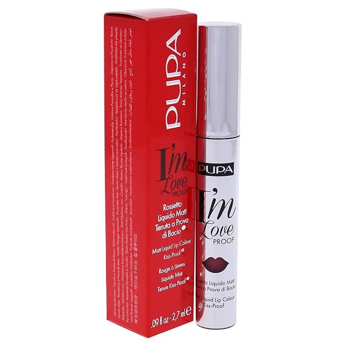 Pupa Milano I Am Love Proof Matt Liquid Lip Color - Gives Super-Intense Colour - Offers A Matte, Velvety Effect - Ultra-Comfortable Texture Adheres Perfectly To Lips - 006 Vintage Rose - 0.09 OZ