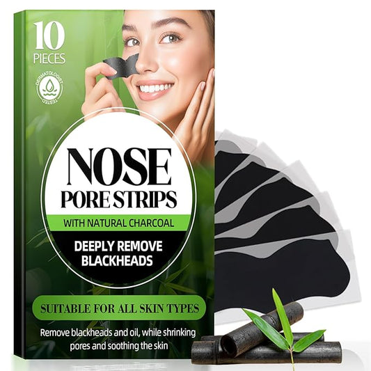 Tiepetly Blackhead Remover Strip, Nose Pores Strips, Deep Cleansing Strawberry Nose, Effective Control Of Oily Skin, Clear Pores, for All Skin Types