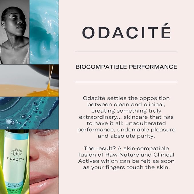 Odacité Gua Sha for Face Crystal Contour – Blue Sodalite Facial Massager - Scraping Massage Tool Lifts & Revitalizes Skin - Reduce Puffiness, Wrinkles and Dark Under-Eye Circles