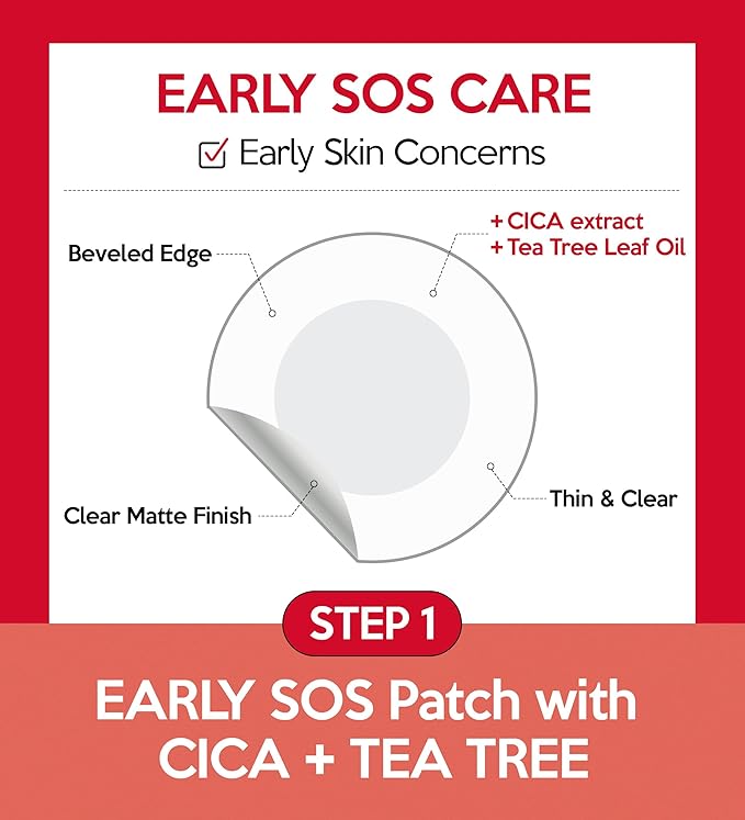 Troubless Invisible Plus Spot Patch EARLY SOS + AFTER CARE Set – Dual Care Hydrocolloid Patches for First Signs and Post-Care – Thin & Comfortable Wear w/ Strong Adhesion (1cm & 1.2cm, 96 ea)