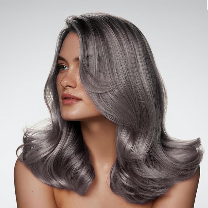 MOEHAIR Permanent Hair Color 5AA (Light Deep Ash Brown Hair  ) Hair Color for 100% Gray Coverage | Infused with Keratin | Adds Shines & Smoothens Hair | Non-Drippy (3.38 Fl. Oz)