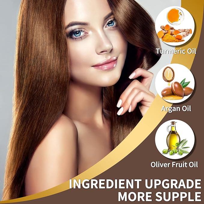 Dark Brown Hair Dye Shampoo Permanent for Men&Women,Instant Hair Color Shampoo for Gray Hair Coverage and Beard,3-In-1 Shampoo for Color Treated Hair,Lasts 30 Days/500ml/Ammonia-Free/Natural herbal Ingredients.