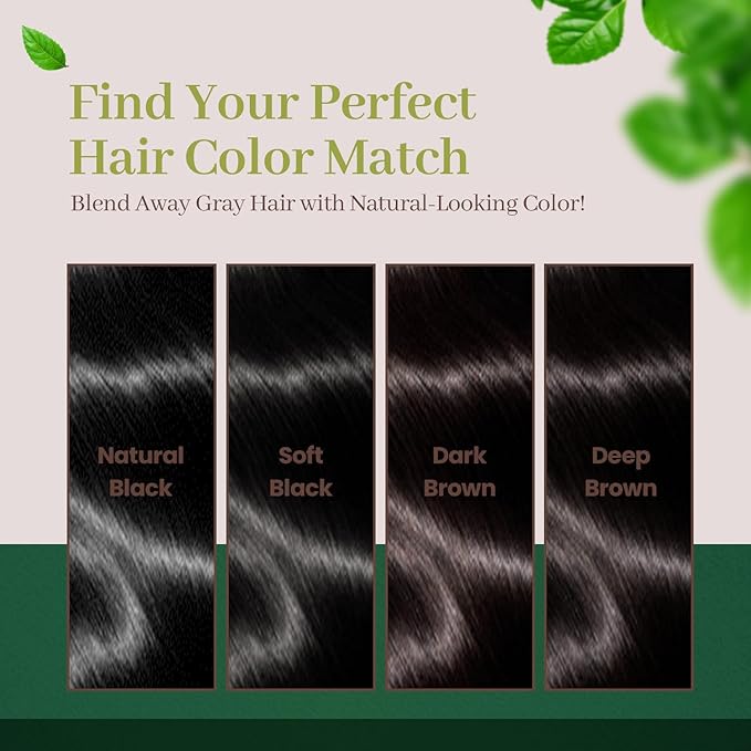 Dongsung Herb Speedy Color Cream (Dark Brown, 3 Pack), PPD-Free Ammonia-Free Vegan Gray Coverage Hair Dye with Sun Protection, Odorless, Gentle for Sensitive Scalp, No Eye or Scalp Irritation