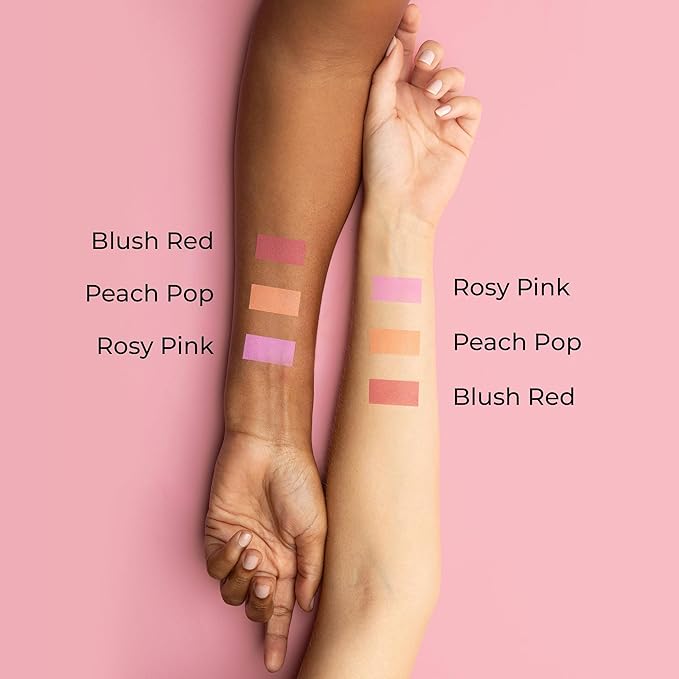 MCoBeauty - Glow Up pH Powder Blush - Silky Finish With Soft Matte Texture Blusher Powder - Vivi Pink Shade - Face Make-up With Blendable Formula For Everyday Use